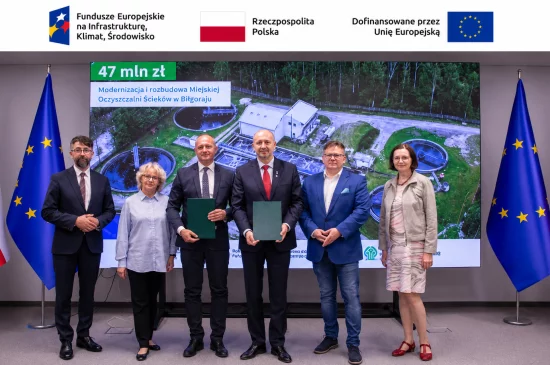 Projekt "Modernizacja i rozbudowa Miejskiej Oczyszczalni Ścieków w Biłgoraju" w ramach działania FENX.01.03 